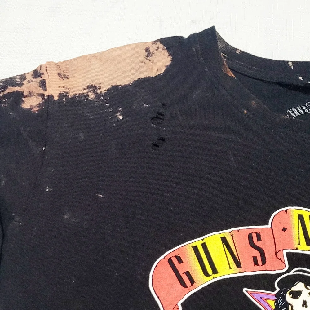 Authentic Guns N' Roses APPETITE FOR DESTRUCTION CROSS LOGO Distressed (Unisex) - Picture 5 of 12